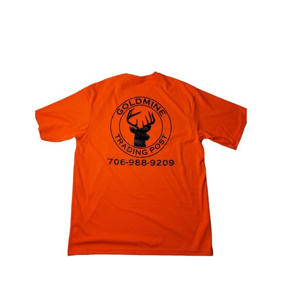 unisex c sport bright orange polyester goldmine trading co. tee shirt size large - Picture 3 of 3